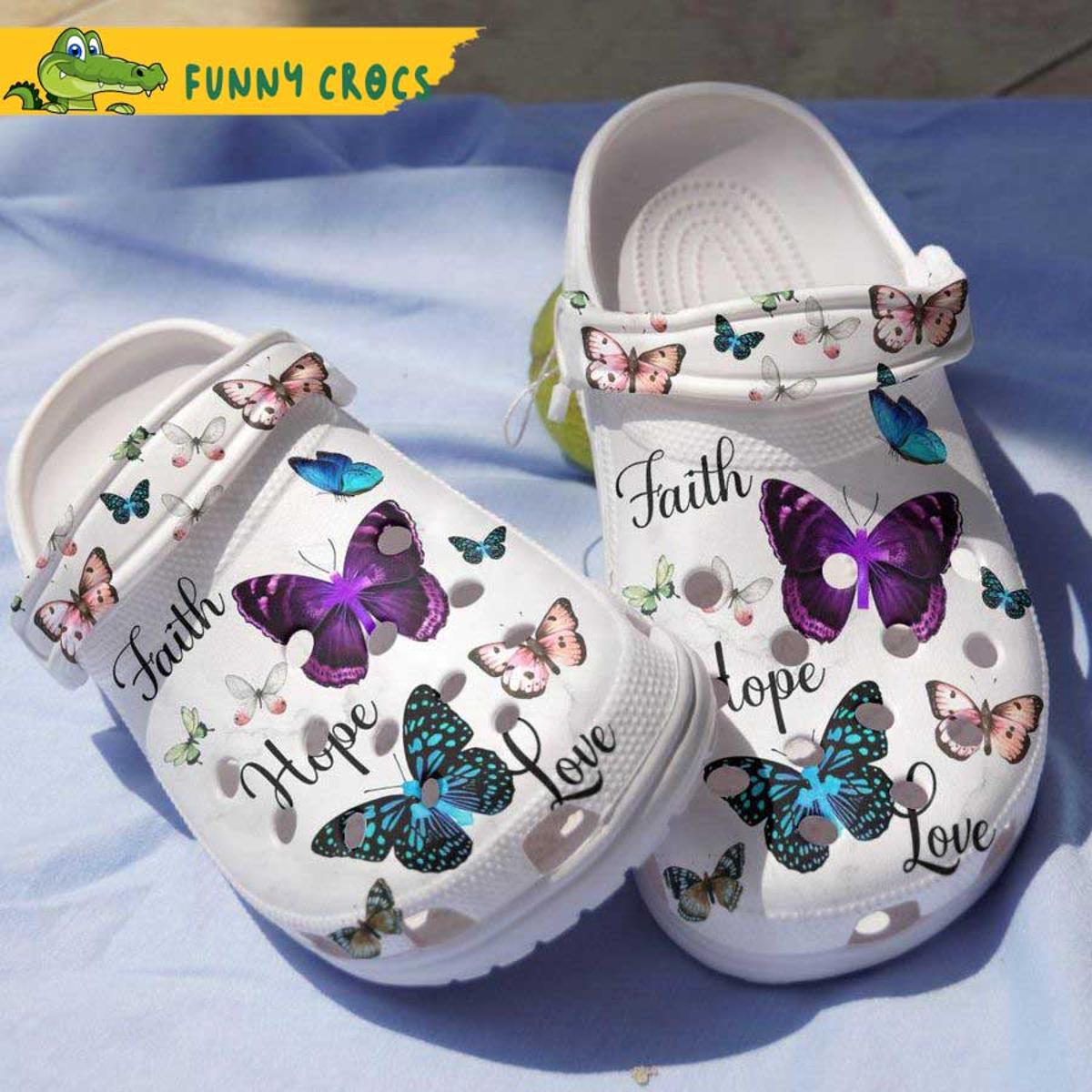 Butterfly Faith Crocs Clogs Shoes