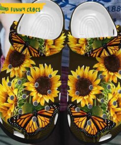 Butterfly Flower Crocs Clog Shoes