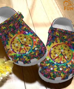 Butterfly Hippie Crocs Clog Shoes