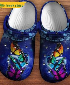 Butterfly Magic Night Crocs Clog Shoes