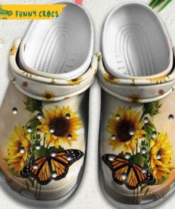 Butterfly On Sunflower Crocs Classic