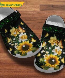 Butterfly Sunflowers Floral Crocs Classic