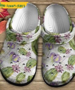 Basset Hound Floral Crocs Shoes