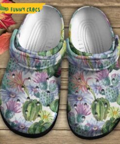 Funny Skull Hippie Floral Crocs Clog Shoes