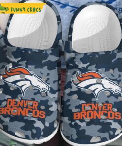 Camo Denver Broncos Crocs Sandals