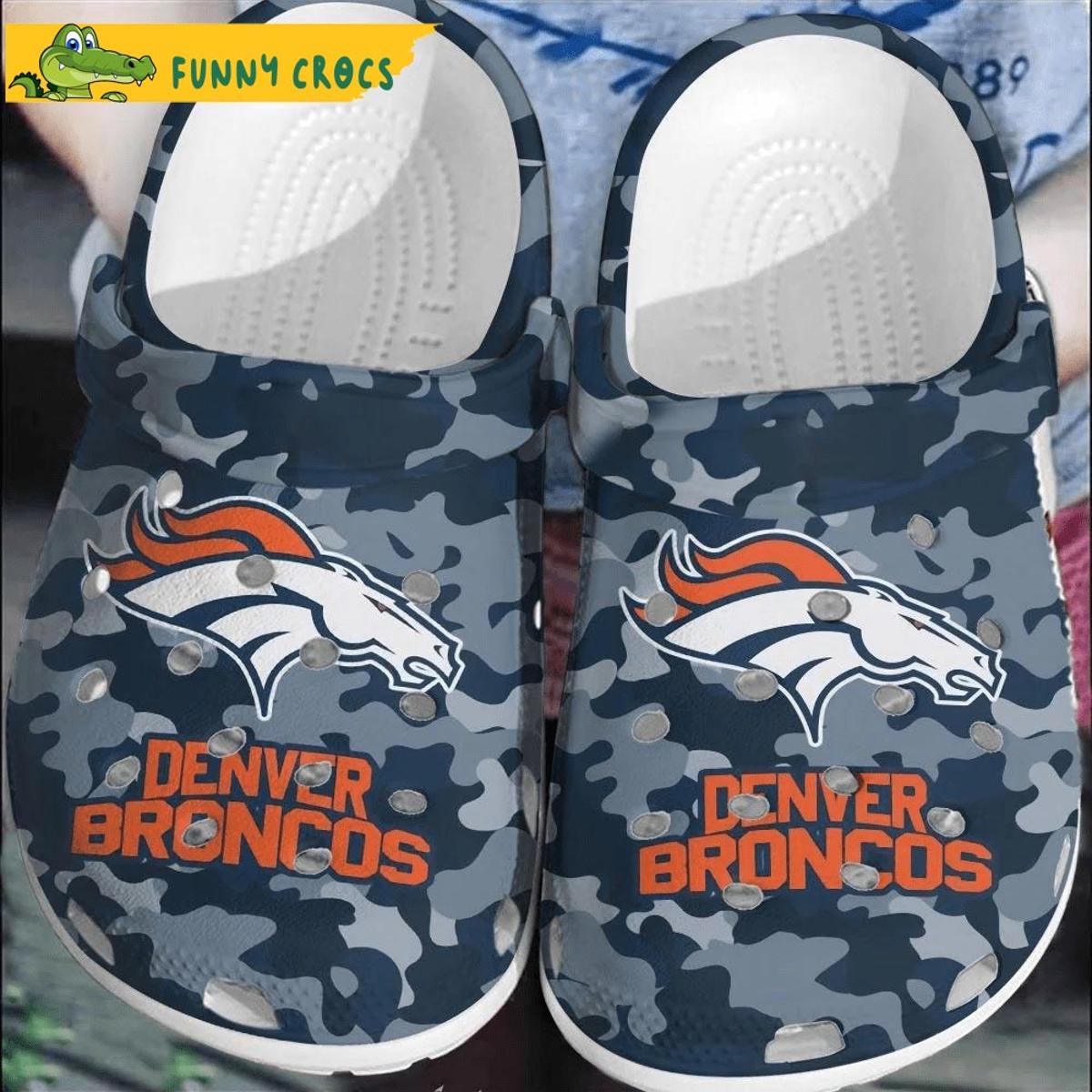 American Flag Denver Broncos Crocs Clogs