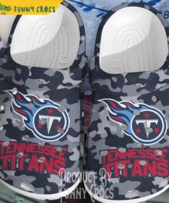 Camo Tennessee Titans Crocs Clog Shoes