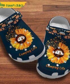 Ballet Shoes Sunflowers Leather Zipper Floral Crocs Sandals