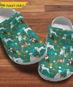 Camping Pattern Dog Crocs Clog Slippers