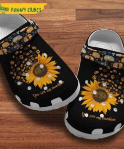 Camping Sunflower Dog Crocs Clog Shoes