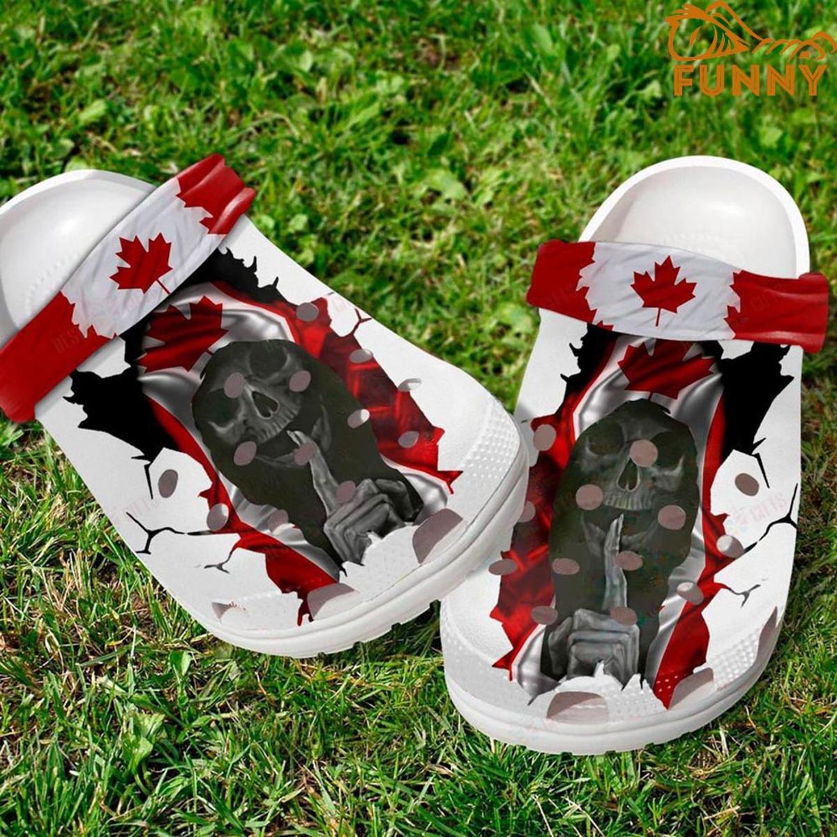 3d Print Skull Crocs Clog Shoes