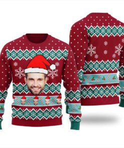 Candy Canes And Snowflake Custom Ugliest Sweaters For Christmas