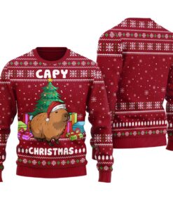 Funny Capybara Womens Ugly Sweater