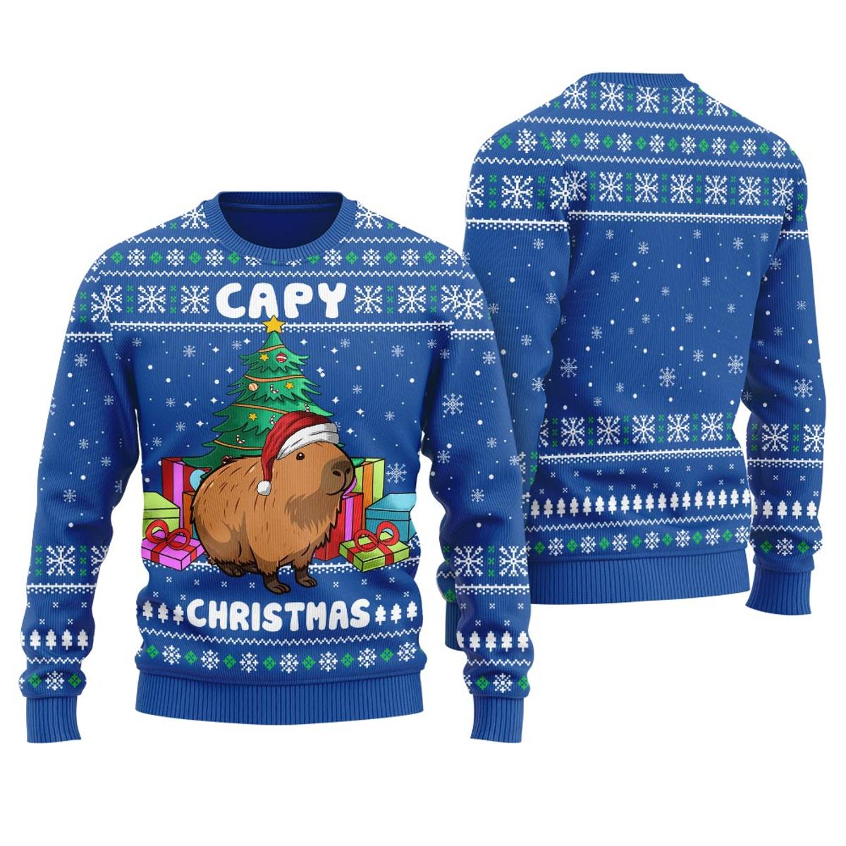 Capybara Ugly Sweater - Apparel, Mug, Home Decor - Perfect Gift For ...