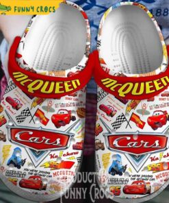 Customized Lightning Mcqueen Light Up Crocs Clog Shoes