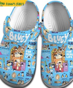 Cartoon Bluey Blue Crocs