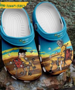 Cartoon Desert Rick And Morty Crocs Sandals