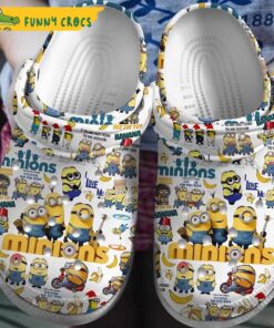 Cartoon Minion Pattern Crocs Shoes