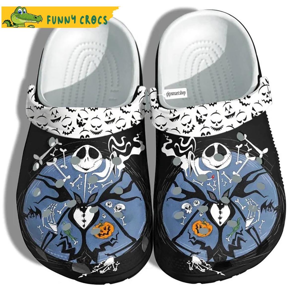 Cartoon Groot And Jack Skellington Crocs Clog Shoes