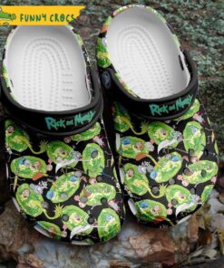 Cartoon Rick And Morty Pattern Crocs Sandals