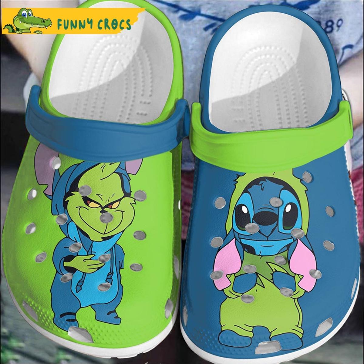 Cartoon Groot And Grinch Crocs Clog Slippers