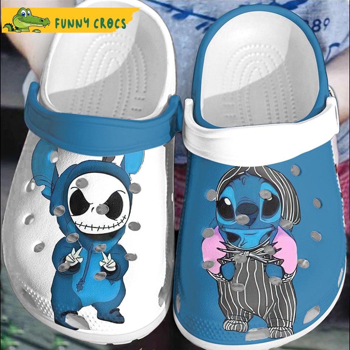 Cartoon Spooky Clown And Jack Crocs Clog Slippers