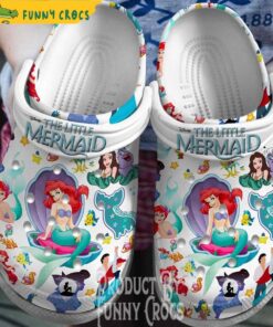 Funny Pink Purple Mermaid Crocs Slippers