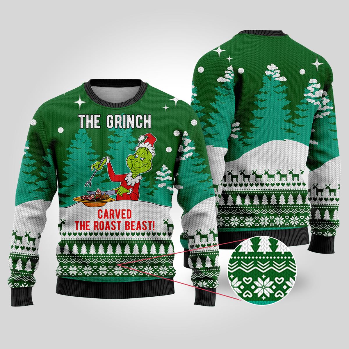 You Nauseate Me Grinch Christmas Sweater