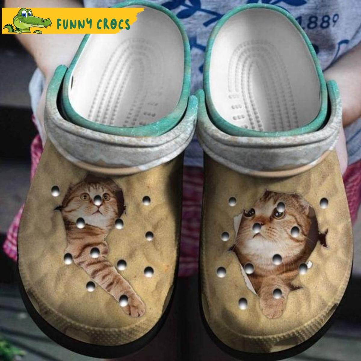 Cat Face Pattern Crocs Sandals