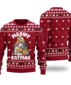 Cat Christmas Tree Funny Christmas Sweaters