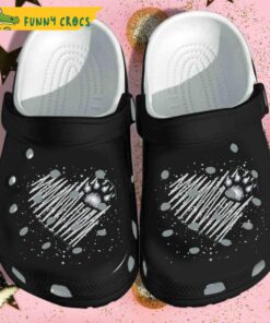 Cat Lovers Glitter Heart Crocs Shoes