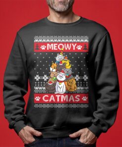 Cat Mens Ugliest Sweaters For Christmas