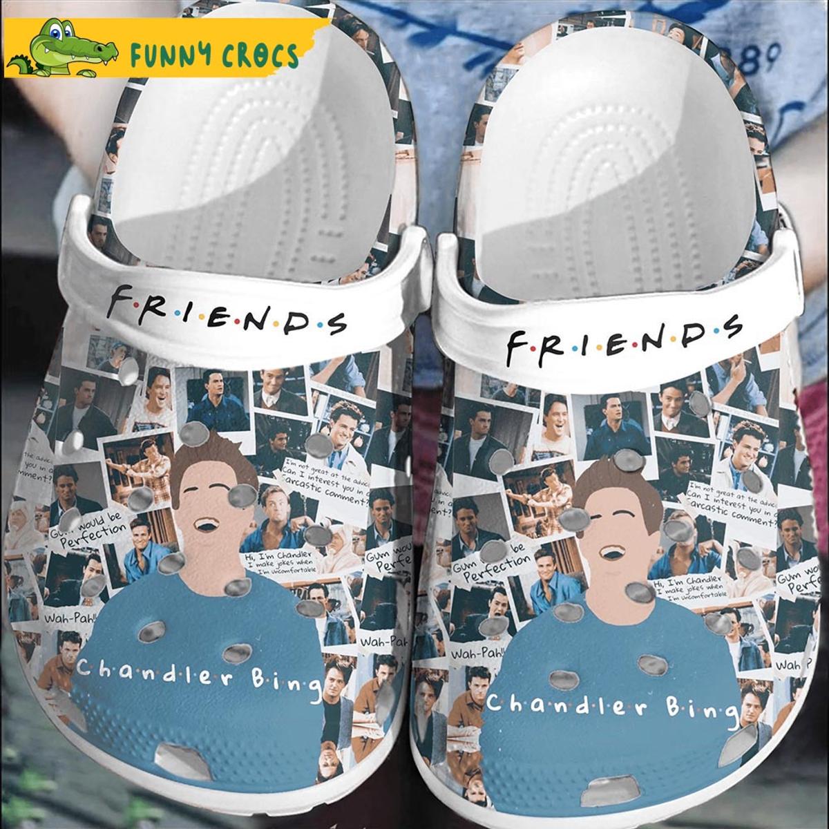 Friends Stickers Pattern Rubber Crocs Slippers