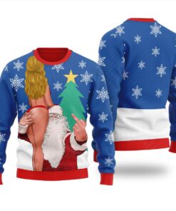 Cheeky Santa With Sexy Girl Ugly Sweater