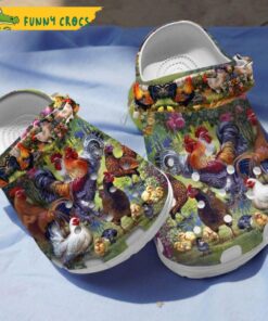 Chicken Art Rooster Crocs Sandals