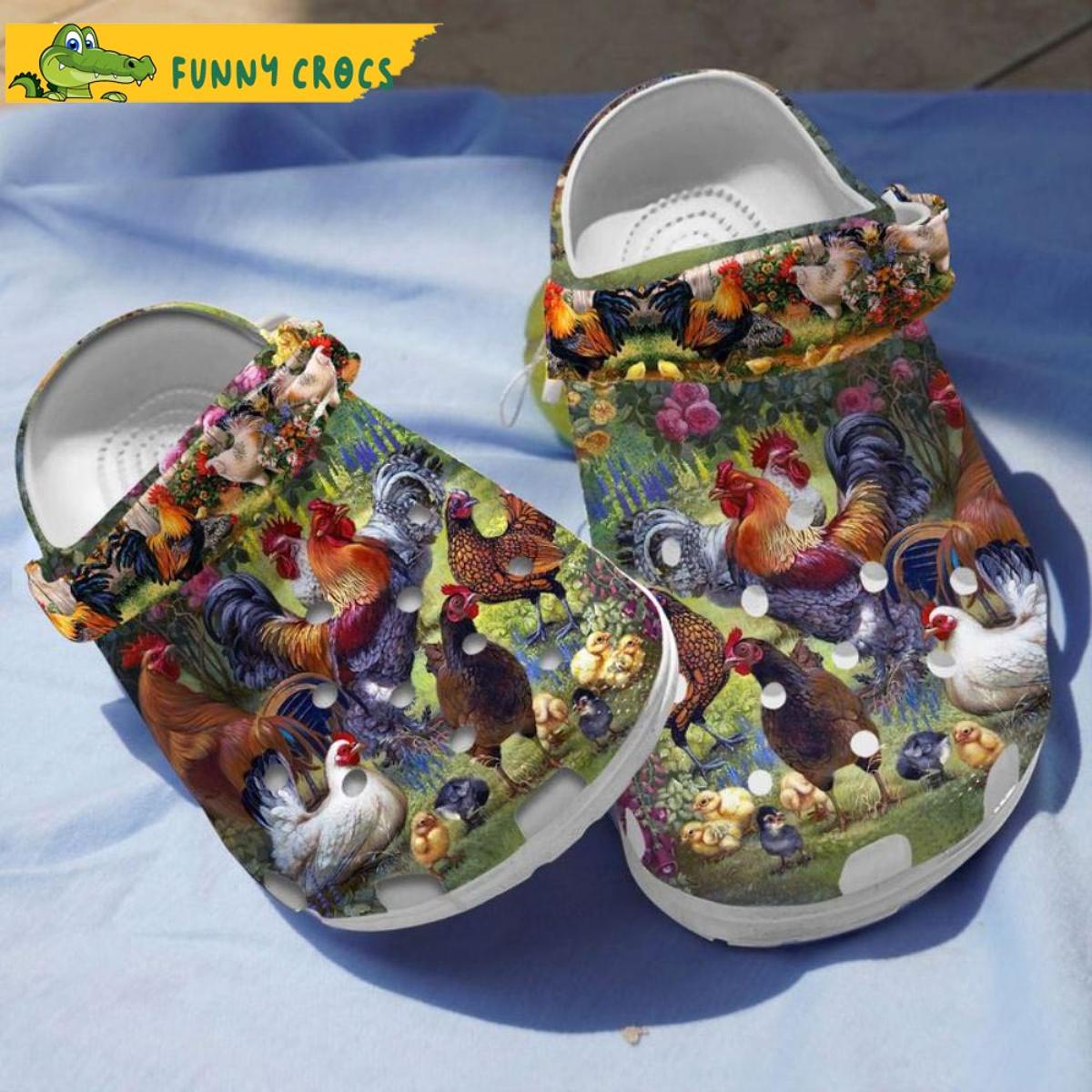 Farm Animal Chicken Crocs Shoes