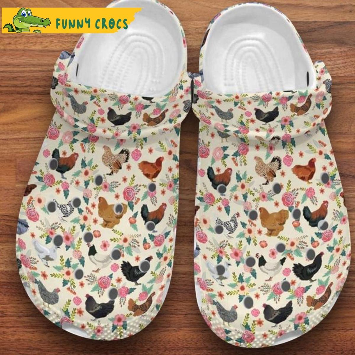 Chicken In Jean Crocs Clog Shoes