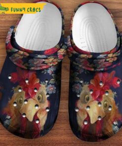 Chicken Paintings Crocs Shoes