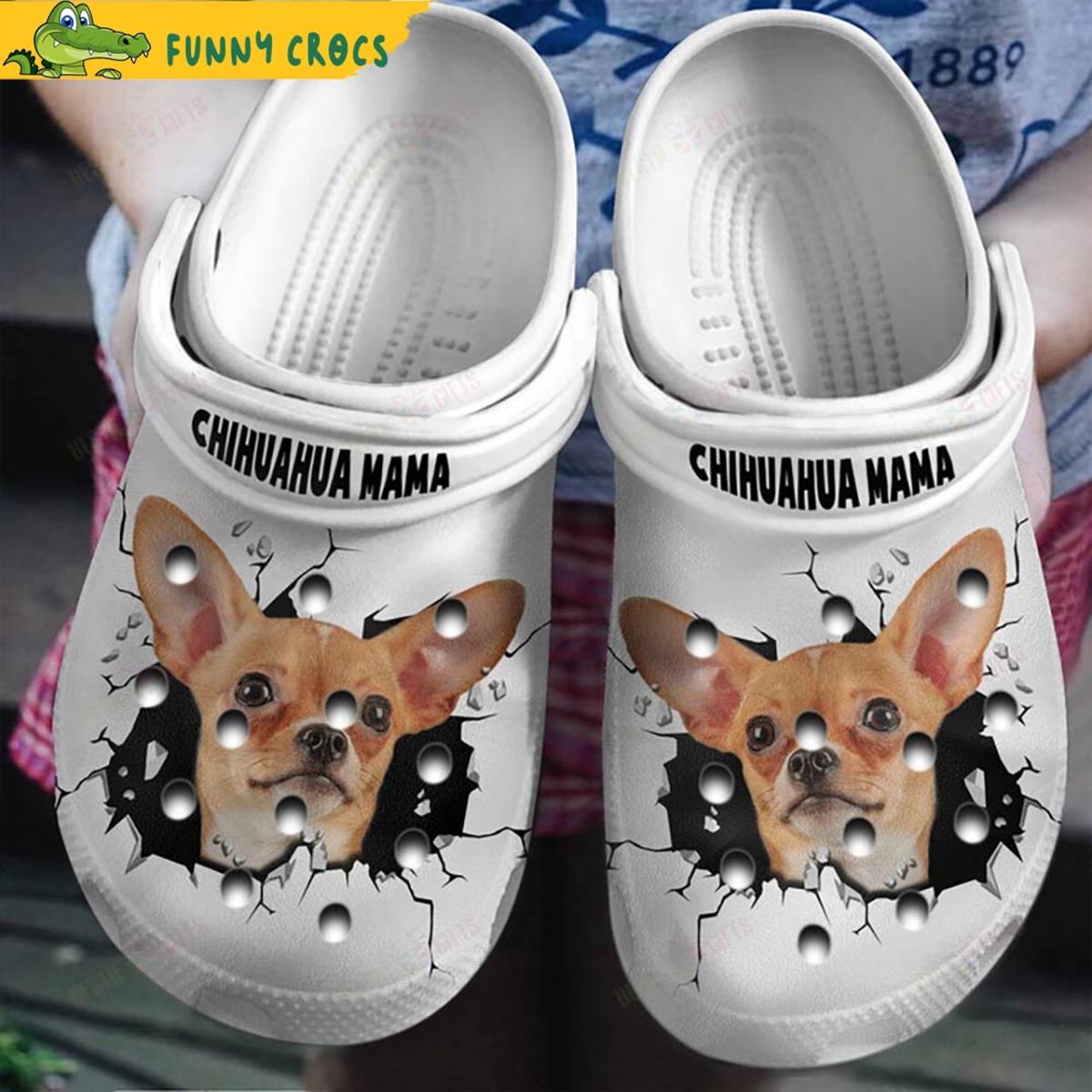 Chihuahua Dog Zipper Leopard Crocs Sandals