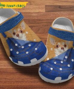 Chihuahua Open Jeans Dog Crocs Slippers