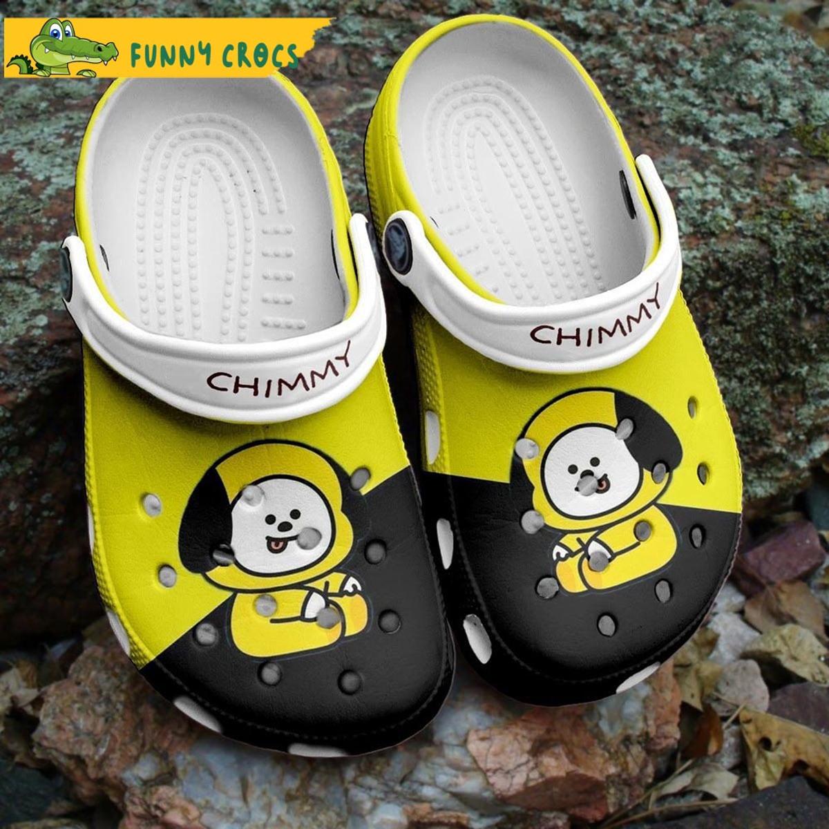 Chimmy Yellow And Black Bts Crocs Shoes