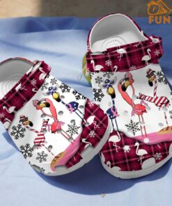 Christmas Snowflake Flamingo Crocs Shoes