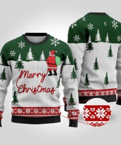 Christmas Sweater Santa At The North Pole