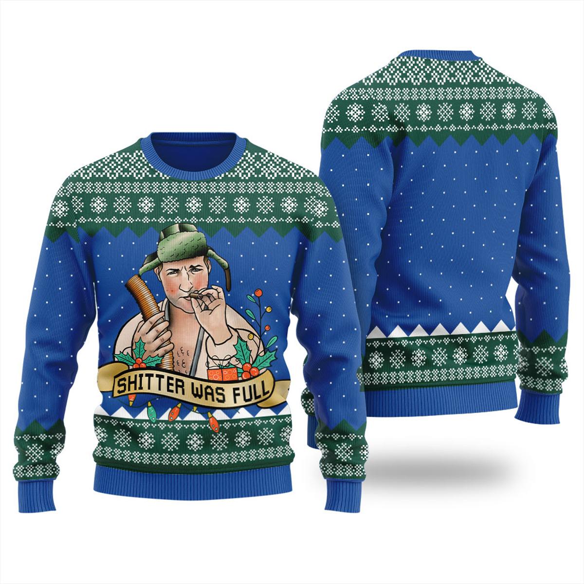 Tacky Christmas Vacation Shitters Full Womens Xmas Sweaters