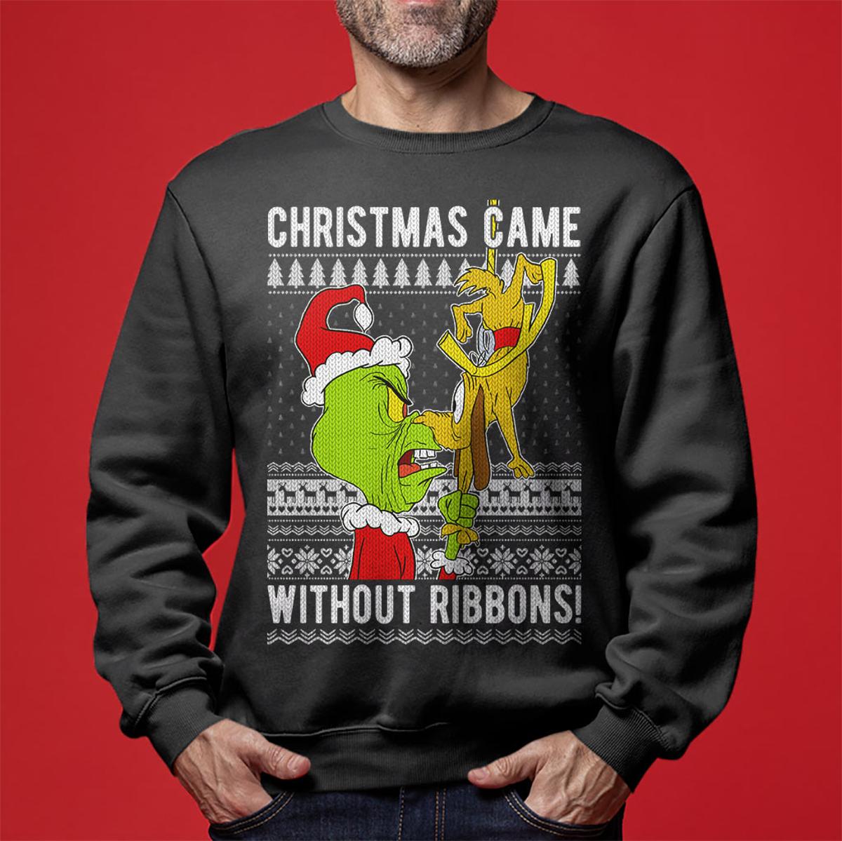 Christmas Without Ribbons Grinch Sweater