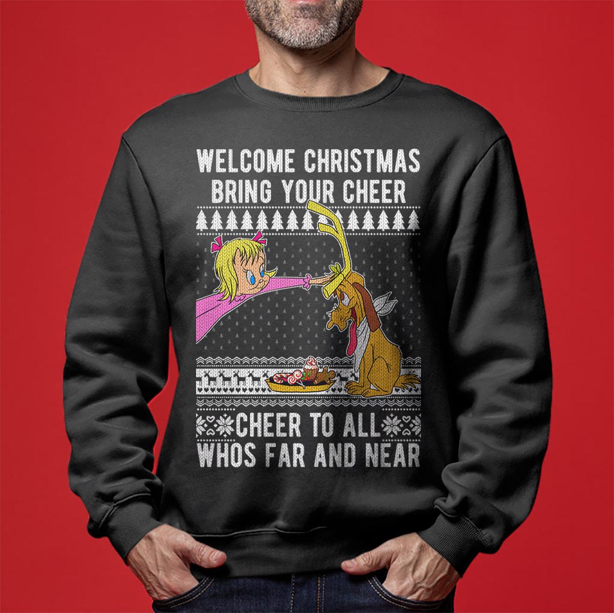 Cindy Lou Who Cheer To All Grinch Sweater