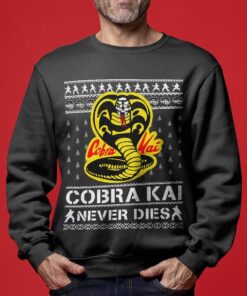 Cobra Kai Never Dies Christmas Sweaters Womens The Karate Kid