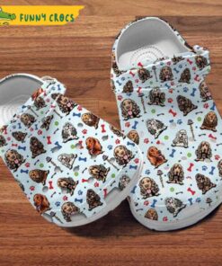 Cocker Spaniel Dog Patterns Birthday Crocs Clog Shoes