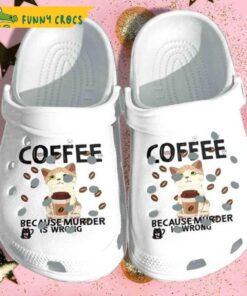 Coffee Cat Crocs Sandals