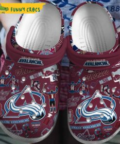 Colorado Avalanche Nhl Crocs Clog Shoes